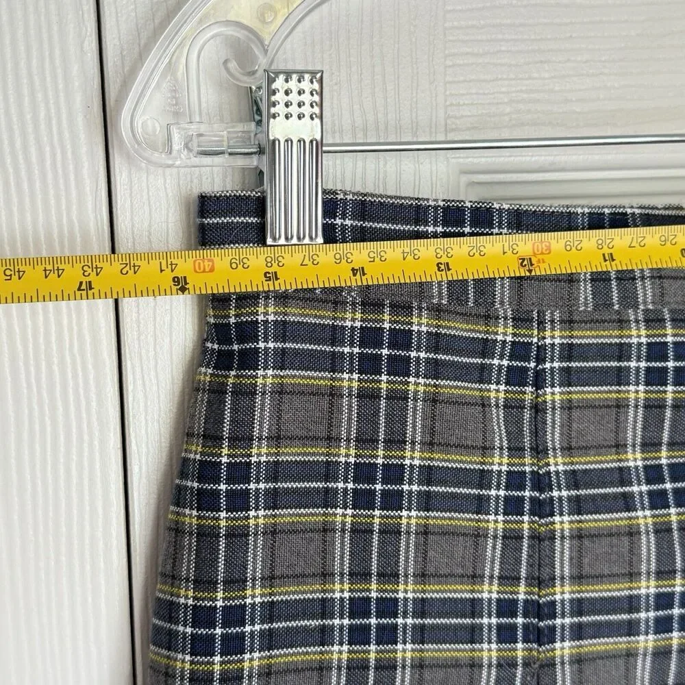 Skirt Sz 10.5 NWT Blue Watch Plaid Pleated Pocket RK Rifle/Kaynee